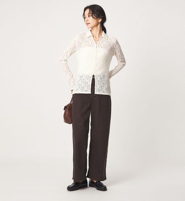 UNITED ARROWS green label relaxing「レース スキッパー カットソー」|Tシャツ・カットソー|