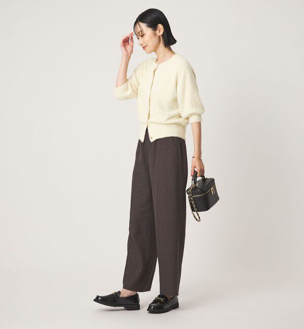UNITED ARROWS green label relaxing「フラッフフェザー ハーフスリーブ ニット カーディガン」|カーディガン|