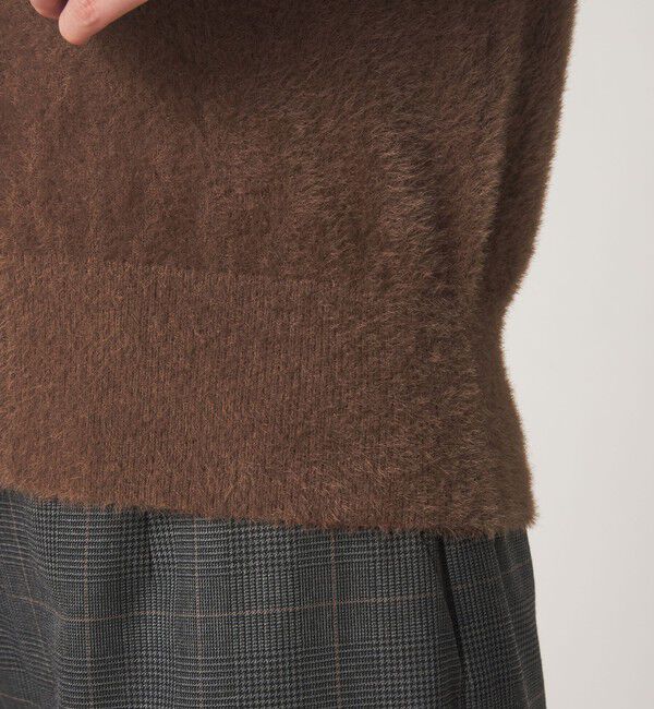 UNITED ARROWS green label relaxing「フラッフフェザー ハーフスリーブ ニット カーディガン」|カーディガン|