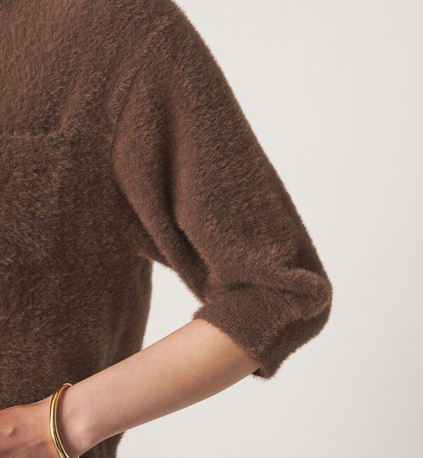 UNITED ARROWS green label relaxing「フラッフフェザー ハーフスリーブ ニット カーディガン」|カーディガン|