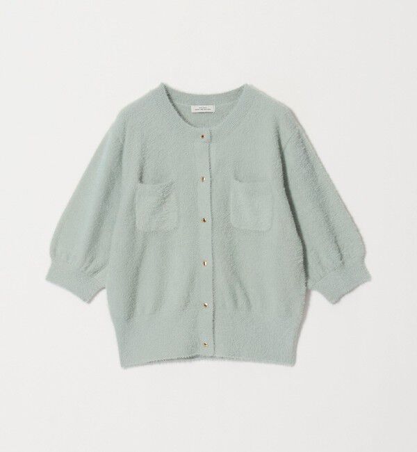 UNITED ARROWS green label relaxing「フラッフフェザー ハーフスリーブ ニット カーディガン」|カーディガン|
