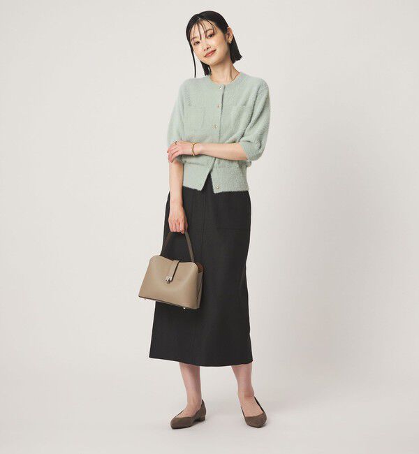 UNITED ARROWS green label relaxing「フラッフフェザー ハーフスリーブ ニット カーディガン」|カーディガン|