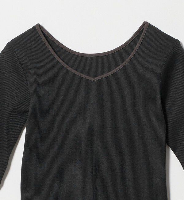 UNITED ARROWS green label relaxing「ブライトリブ 2WAY 5分袖 プルオーバー カットソー」|Tシャツ・カットソー|