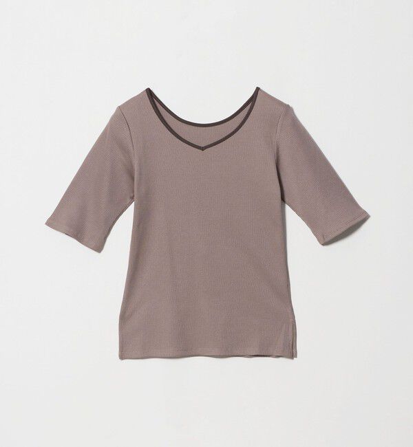 UNITED ARROWS green label relaxing「ブライトリブ 2WAY 5分袖 プルオーバー カットソー」|Tシャツ・カットソー|MOCA