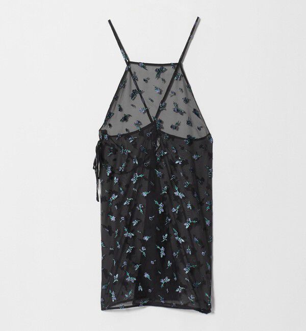UNITED ARROWS green label relaxing「シアー フラワー エプロン ワンピース」|ワンピース|