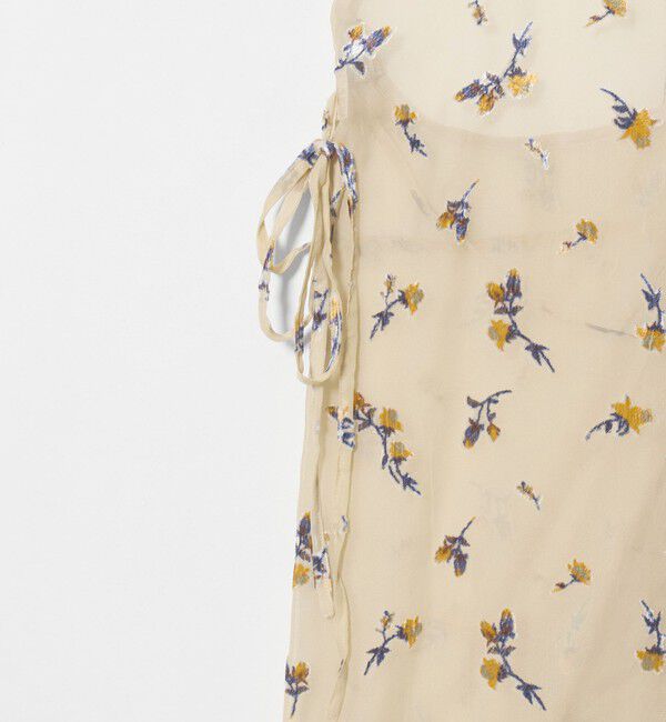 UNITED ARROWS green label relaxing「シアー フラワー エプロン ワンピース」|ワンピース|