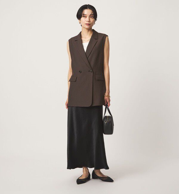 UNITED ARROWS green label relaxing「ツイードライク ジレ マシンウォッシャブル 帯電防止 」|ベスト・ジレ|