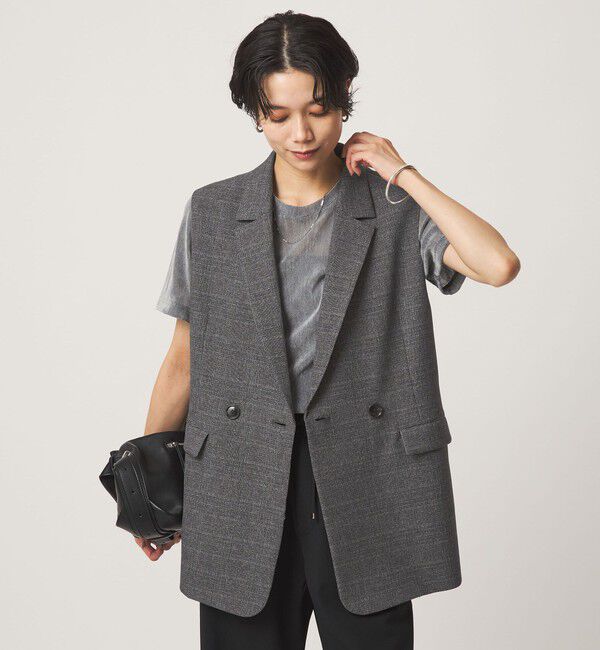 UNITED ARROWS green label relaxing「ツイードライク ジレ マシンウォッシャブル 帯電防止 」|ベスト・ジレ|その他1