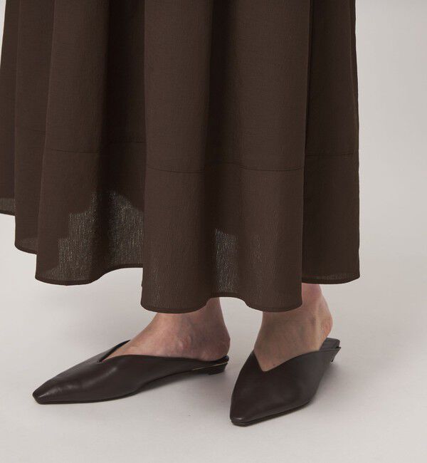 UNITED ARROWS green label relaxing「Breeze Cool タック スカート 2 マシンウォッシャブル 通気性 UVカット」|フレア|