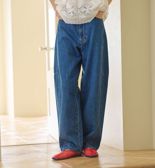 BEAUTY&YOUTH UNITED ARROWS「【WEB限定】カーブ デニムパンツ」|デニム|