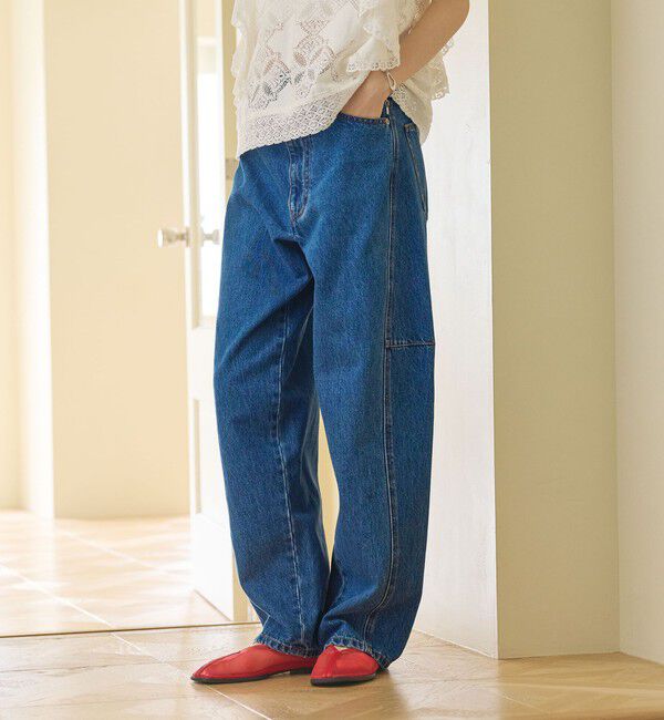 BEAUTY&YOUTH UNITED ARROWS「【WEB限定】カーブ デニムパンツ」|デニム|