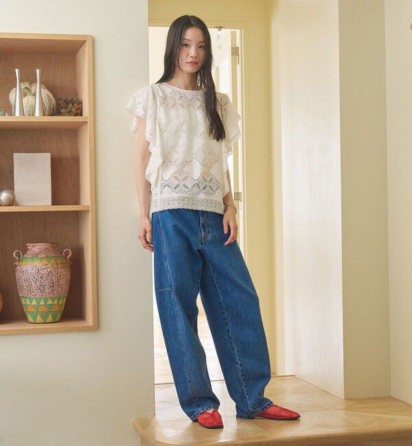BEAUTY&YOUTH UNITED ARROWS「【WEB限定】カーブ デニムパンツ」|デニム|