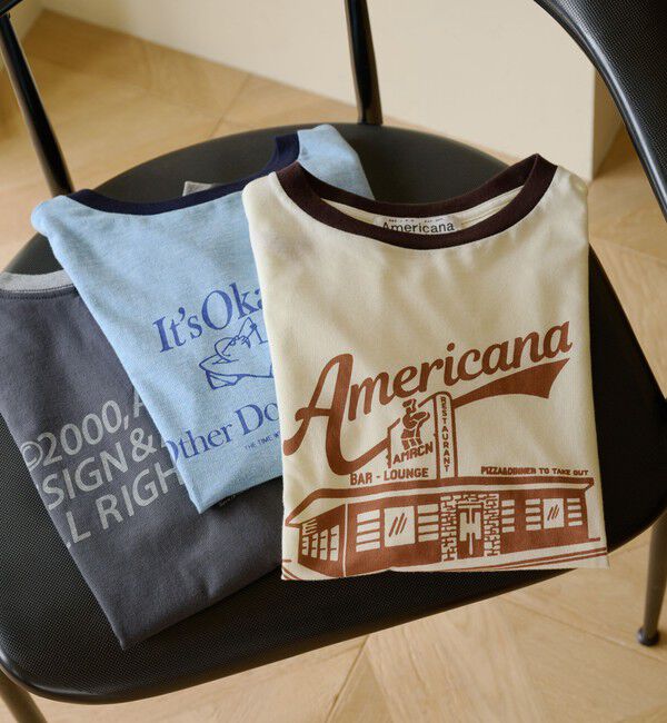 BEAUTY&YOUTH UNITED ARROWS「【WEB限定/別注】＜Americana＞リンガーTシャツ」|Tシャツ・カットソー|WHITE