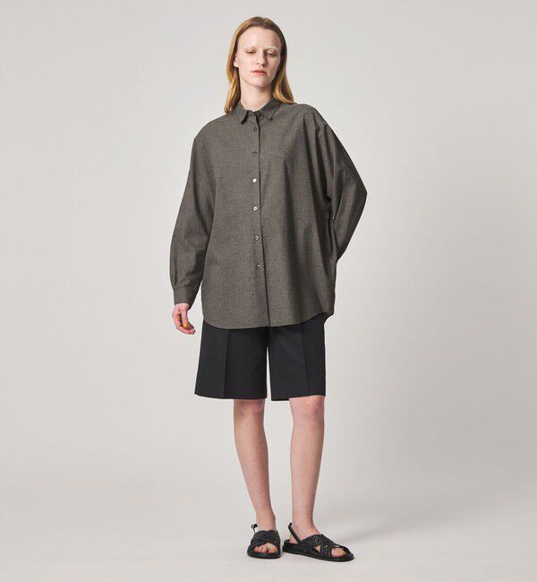 STEVEN ALAN「＜Steven Alan＞メランジ コットン ドルマン スリーブ シャツ」|シャツ・ブラウス|