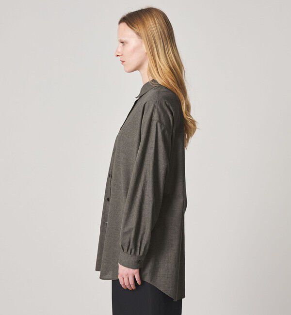 STEVEN ALAN「＜Steven Alan＞メランジ コットン ドルマン スリーブ シャツ」|シャツ・ブラウス|