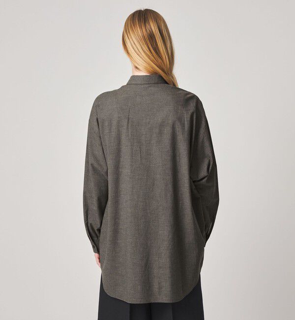 STEVEN ALAN「＜Steven Alan＞メランジ コットン ドルマン スリーブ シャツ」|シャツ・ブラウス|