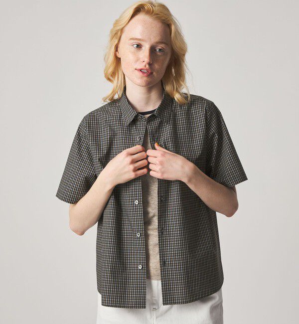 STEVEN ALAN「＜Steven Alan＞チェック ショートスリーブ シャツ」|シャツ・ブラウス|