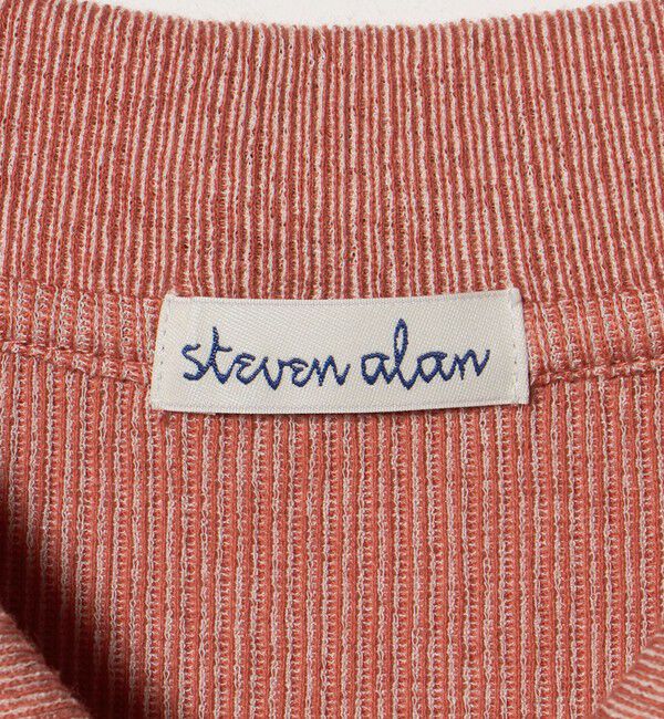 STEVEN ALAN「＜Steven Alan＞リブ ハーフスリーブ シャツカーディガン」|カーディガン|