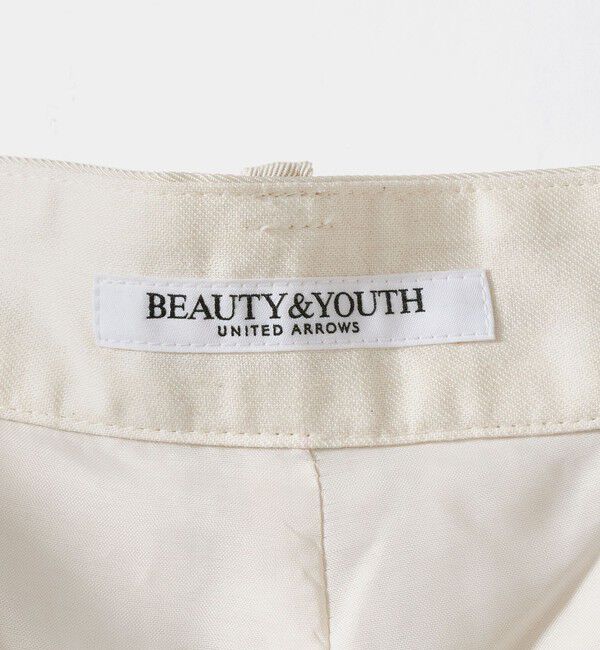 BEAUTY&YOUTH UNITED ARROWS「アセテート 2タック ワイドストレートパンツ ウォッシャブル/オフホワイト」|その他|