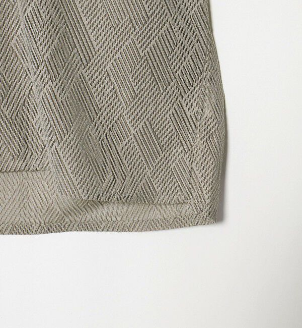 UNITED ARROWS green label relaxing「ダイヤ ヘリンボーン メッシュ オープンカラー 半袖 シャツ」|シャツ・ブラウス|
