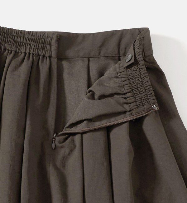 UNITED ARROWS green label relaxing「Breeze Cool タック スカート 2 マシンウォッシャブル 通気性 UVカット」|フレア|