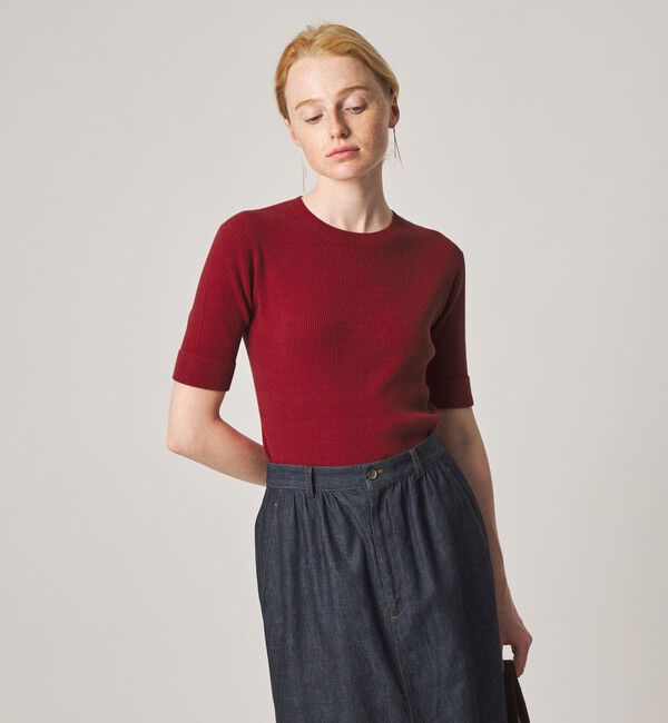 STEVEN ALAN「＜Steven Alan＞リブ プルオーバー ニット」|ニット・セーター|