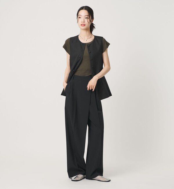 BEAUTY&YOUTH UNITED ARROWS「セルロースナイロンオックス クルーネック ベスト」|ベスト・ジレ|