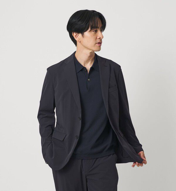 BEAUTY&YOUTH UNITED ARROWS「CORDURA ドビー 2B ジャケット 撥水 ストレッチ ウォッシャブル セットアップ対応」|テーラードジャケット|NAVY