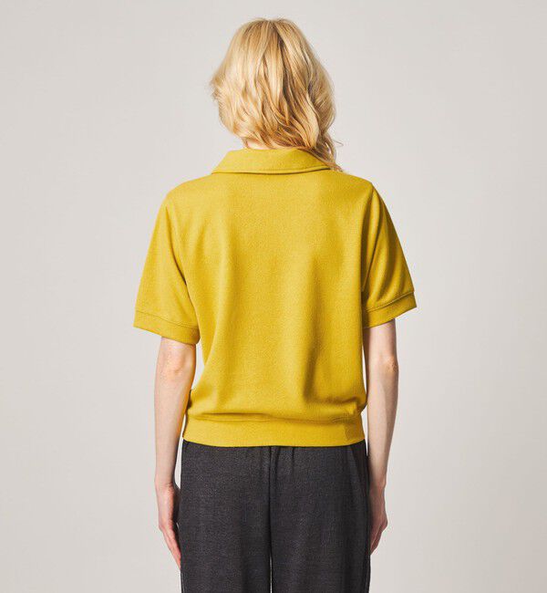 STEVEN ALAN「＜Steven Alan＞ブークレ ダンボール ワンボタン ハーフスリーブ プルオーバー ライト」|Tシャツ・カットソー|