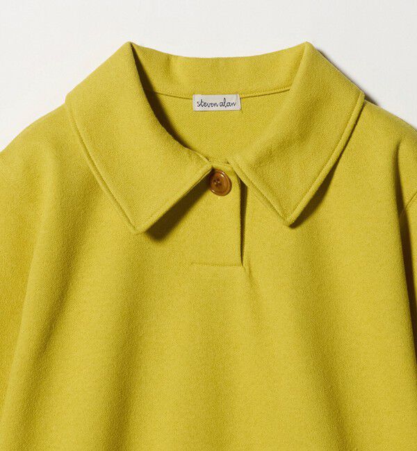 STEVEN ALAN「＜Steven Alan＞ブークレ ダンボール ワンボタン ハーフスリーブ プルオーバー ライト」|Tシャツ・カットソー|