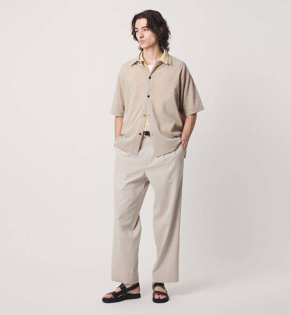 BEAUTY&YOUTH UNITED ARROWS「KNITEE リネンブレンド ミラノ シャツ ウォッシャブル」|カーディガン|