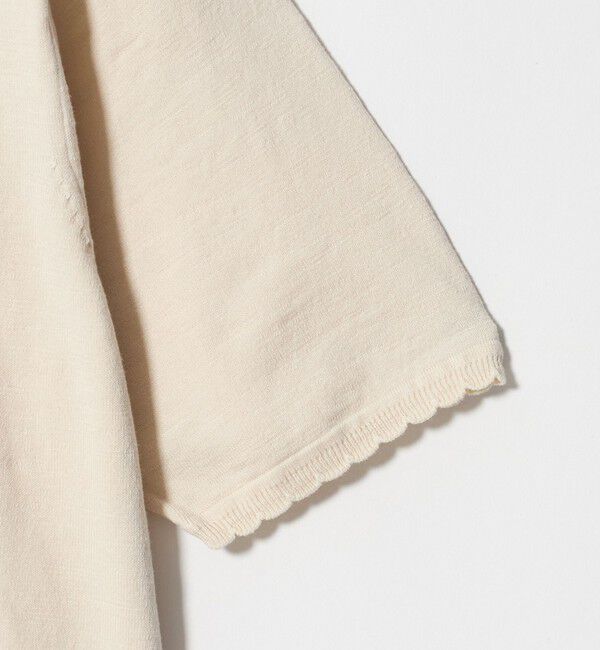 BEAUTY&YOUTH UNITED ARROWS「コットンスラブ スカラップ ニットプルオーバー ウォッシャブル」|ニット・セーター|