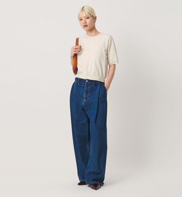 BEAUTY&YOUTH UNITED ARROWS「コットンスラブ スカラップ ニットプルオーバー ウォッシャブル」|ニット・セーター|