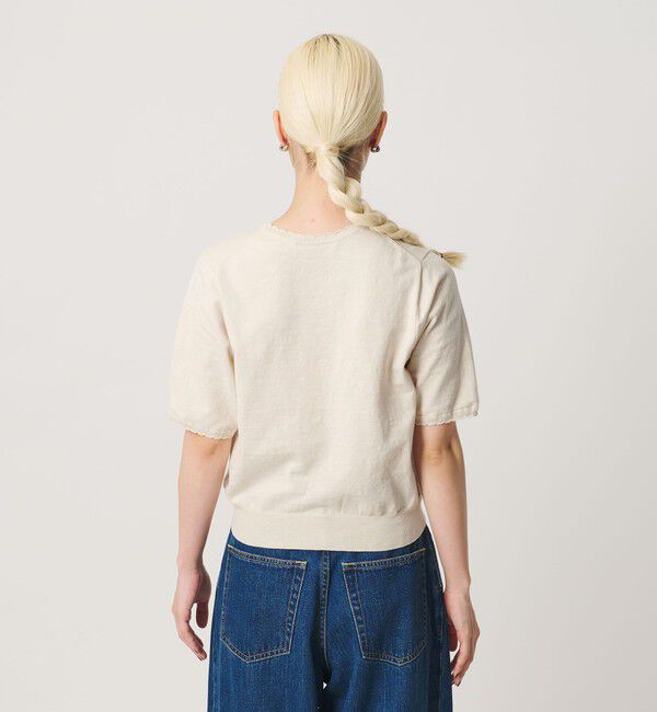 BEAUTY&YOUTH UNITED ARROWS「コットンスラブ スカラップ ニットプルオーバー ウォッシャブル」|ニット・セーター|