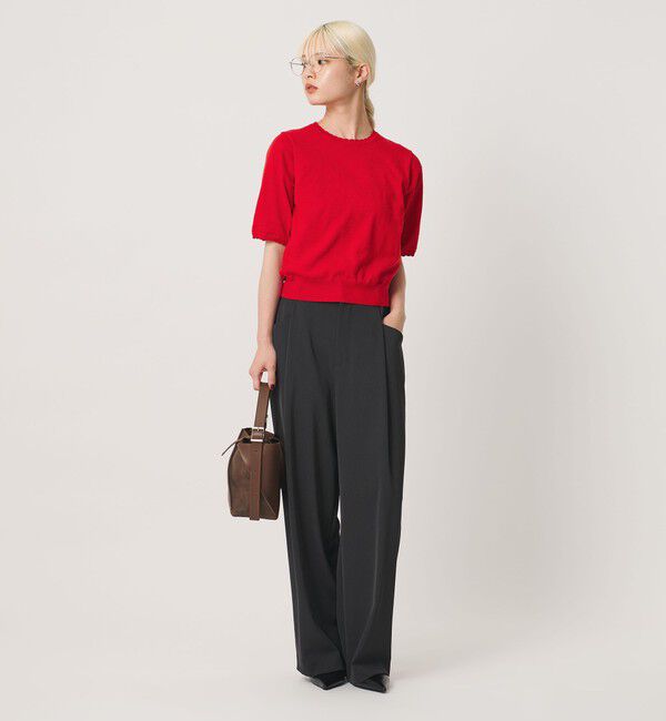 BEAUTY&YOUTH UNITED ARROWS「コットンスラブ スカラップ ニットプルオーバー ウォッシャブル」|ニット・セーター|