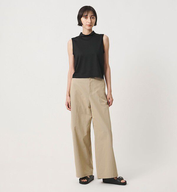 UNITED ARROWS「＜MIYAGI YUKA&times;TO UNITED ARROWS＞スタンドカラー ノースリーブ カットソー」|Tシャツ・カットソー|