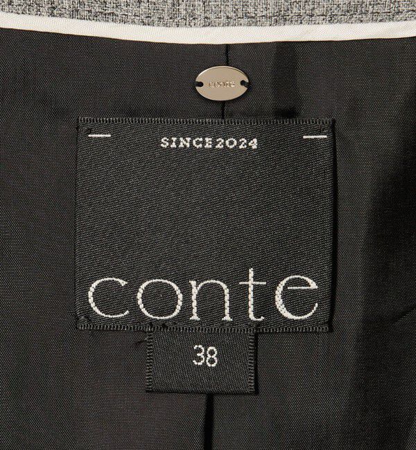 conte「＜conte＞メランジ ノーカラージャケット」|ノーカラージャケット|
