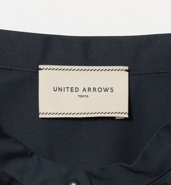 UNITED ARROWS「フラワー チュール フレンチスリーブ シャツ」|シャツ・ブラウス|