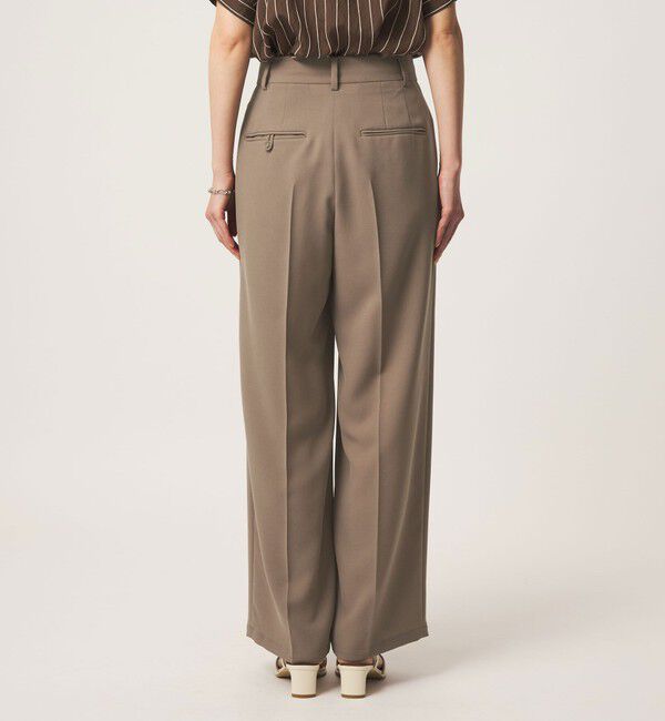 UNITED ARROWS green label relaxing「［size SHORT/TALLあり］エアシカル タック パンツ 接触冷感 通気性」|スラックス|