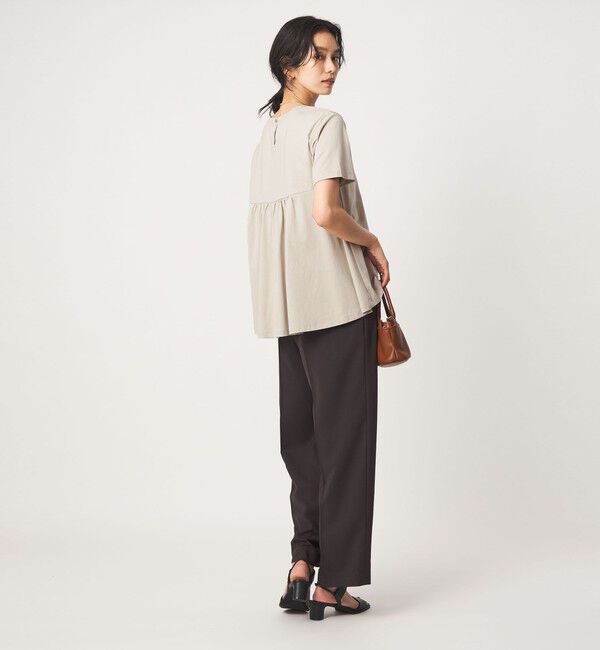 UNITED ARROWS green label relaxing「【WEB限定】＜at ease＞バック フレア カットソー  接触冷感 UVカット 遮熱」|Tシャツ・カットソー|