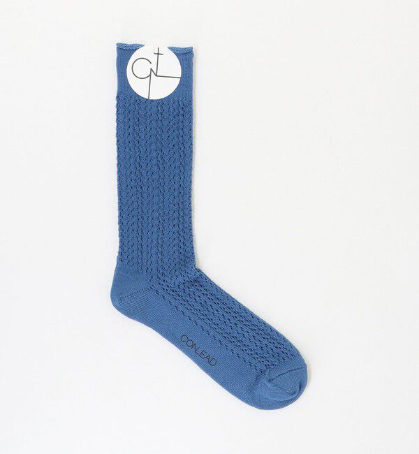UNITED ARROWS green label relaxing「＜CONLEAD＞レース ショート ソックス」|ソックス|LT.BLUE