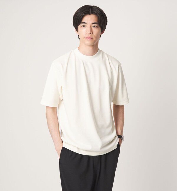 UNITED ARROWS green label relaxing「【WEB限定】JUST fit ジャージ 半袖 Tシャツ」|Tシャツ・カットソー|OFF WHITE