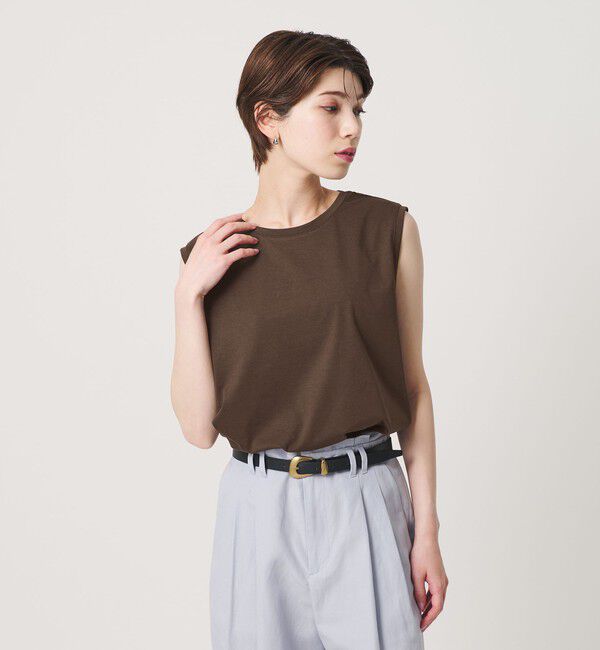 BEAUTY&YOUTH UNITED ARROWS「クリアハイゲージ ノースリーブ カットソー 接触冷感」|Tシャツ・カットソー|