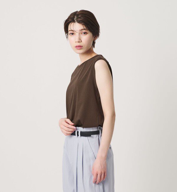 BEAUTY&YOUTH UNITED ARROWS「クリアハイゲージ ノースリーブ カットソー 接触冷感」|Tシャツ・カットソー|