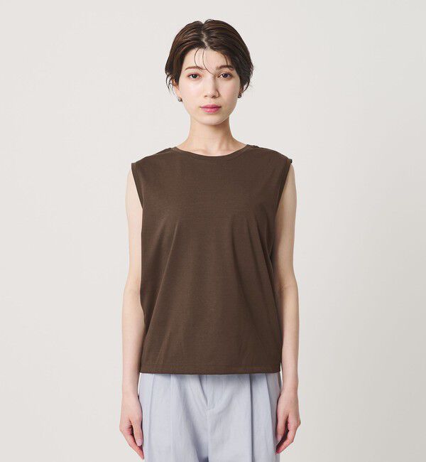 BEAUTY&YOUTH UNITED ARROWS「クリアハイゲージ ノースリーブ カットソー 接触冷感」|Tシャツ・カットソー|