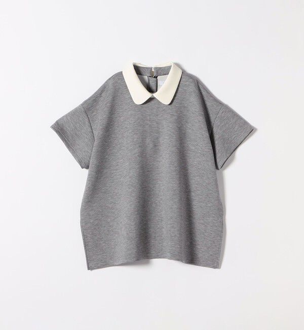 SHIPS any「SHIPS any:〈洗濯機可能〉バイカラー ショートスリーブ プルオーバー」|Tシャツ・カットソー|