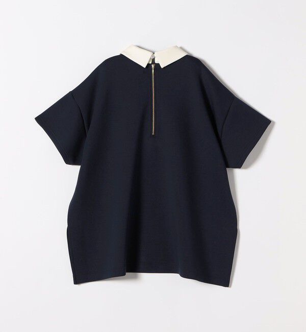 SHIPS any「SHIPS any:〈洗濯機可能〉バイカラー ショートスリーブ プルオーバー」|Tシャツ・カットソー|