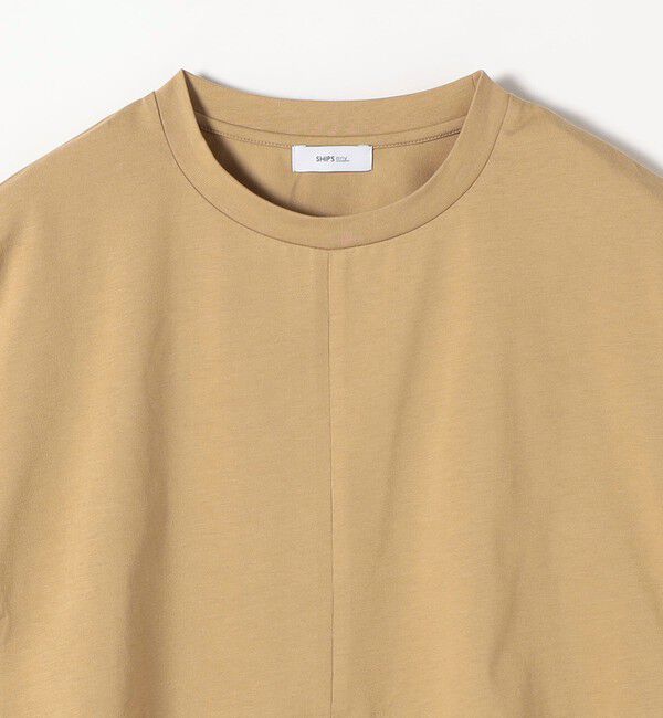 SHIPS any「SHIPS any:〈洗濯機可能〉ジップ レース ヘム ハーフスリーブ TEE」|Tシャツ・カットソー|