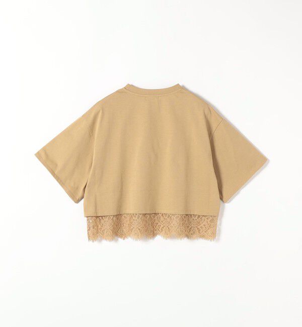 SHIPS any「SHIPS any:〈洗濯機可能〉ジップ レース ヘム ハーフスリーブ TEE」|Tシャツ・カットソー|