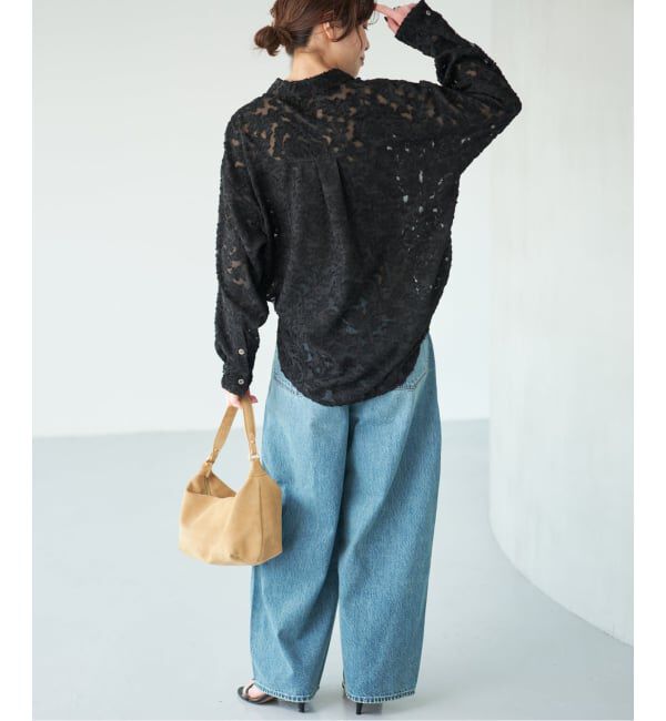 Spick and Span「《新色有り / 追加》シアージャガードシャツ」|シャツ・ブラウス|